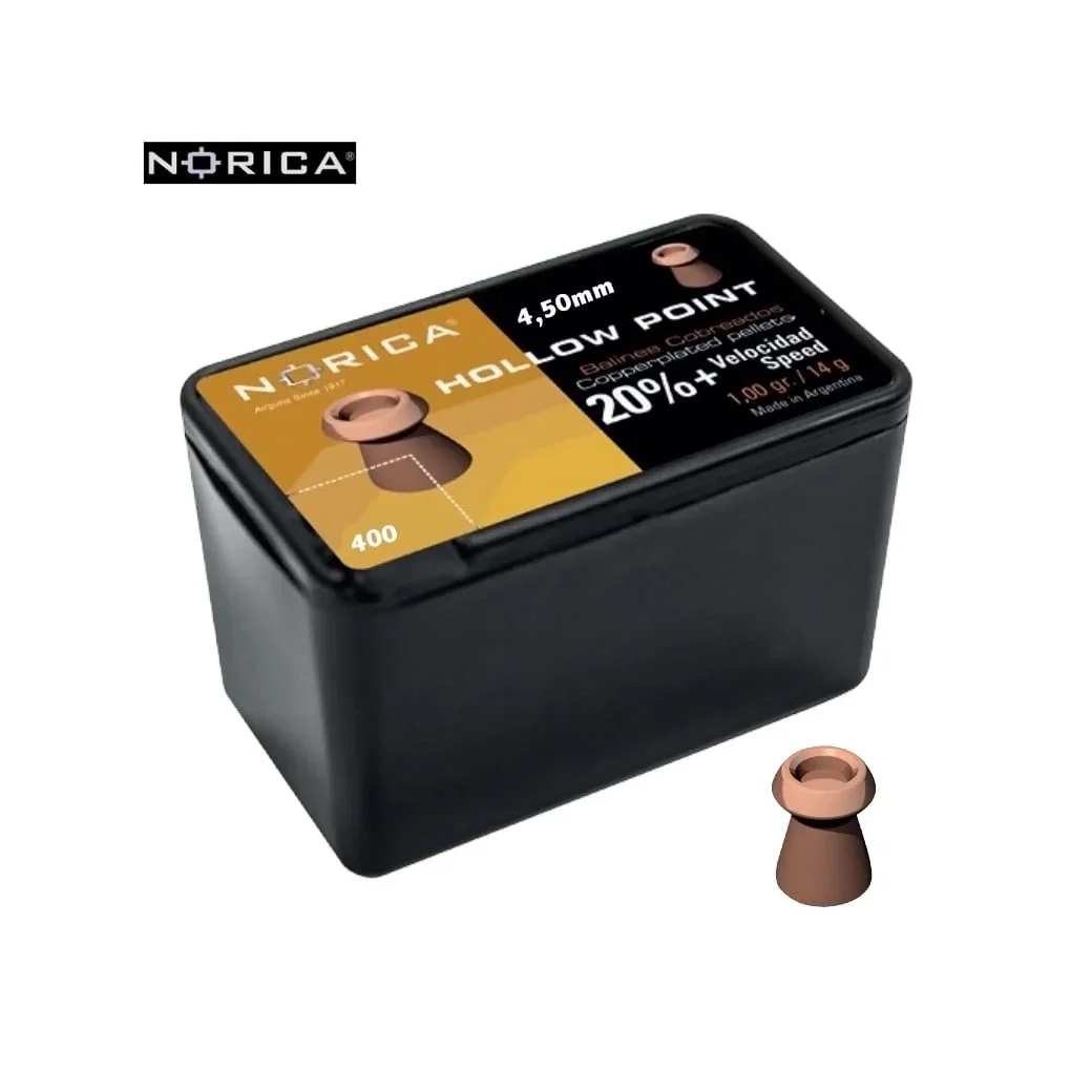 9600005 - Norica Hollow Point 0.60g Cal.177 4.5mm 400pcs.